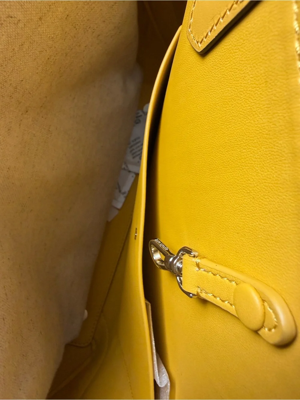 Kate spade Buddie Striped Straw Small Tote yellow and white new with tag